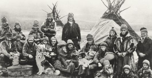 Nordic Sami People, Lavvu, circa 1900, Wiki Commons