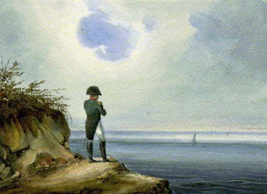Napoleon on St. Helena by Francois-Joseph Sandmann